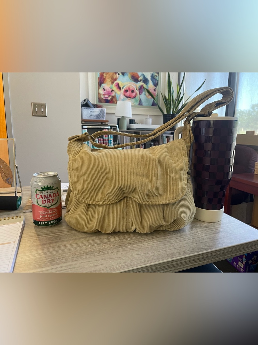 Vintage Fossil Corduroy Purse - Picture 6 of 6